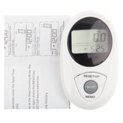 3D All Dimensional Water-resistant Multifunction Digital Electronic Pedometer Step Counter(White)