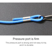 6M Fishing Elastic Rope with Hooks for Fisherman Angler (Random Color Delivery)