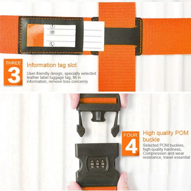 Luggage Strap Cross Belt Adjustable Packing Band Belt Strap with Password Lock for Luggage Travel Suitcase