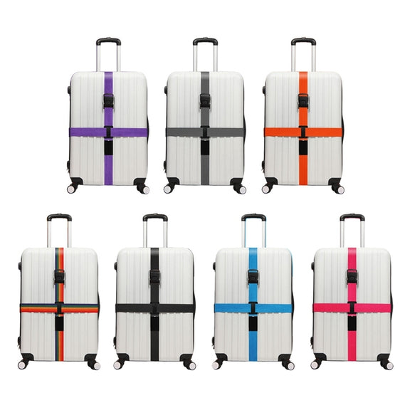 Luggage Strap Cross Belt Adjustable Packing Band Belt Strap with Password Lock for Luggage Travel Suitcase(Colour)