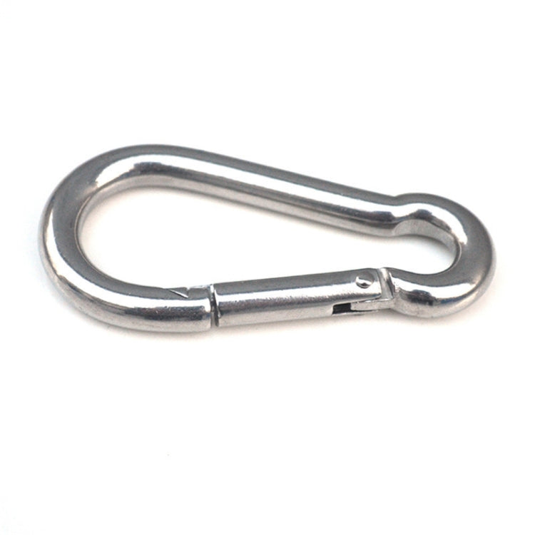M5 Stainless Steel Carabiner Spring Hook Multi-tool Mountaineering Buckle Lock Camping Hook Rope, Inner Diameter: 4.9mm