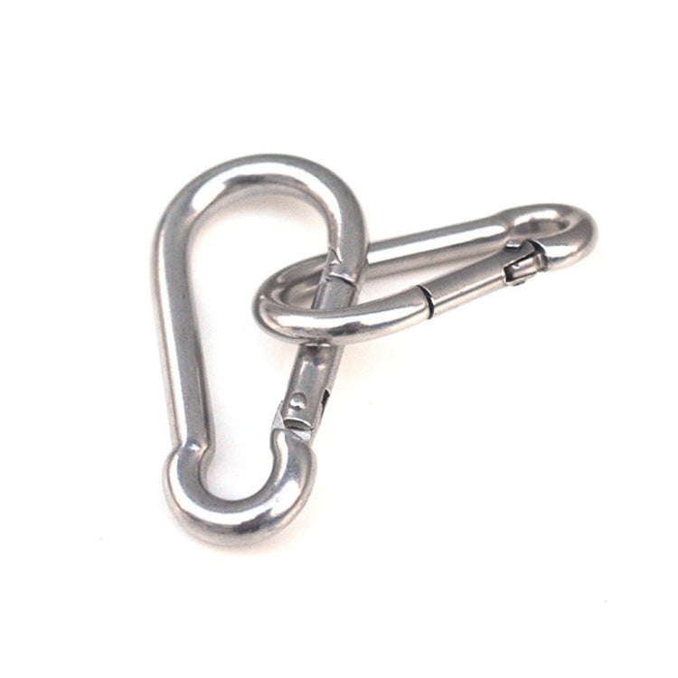 M5 Stainless Steel Carabiner Spring Hook Multi-tool Mountaineering Buckle Lock Camping Hook Rope, Inner Diameter: 4.9mm