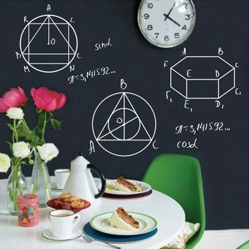PVC Matte Blackboard Wallpaper / Graffiti Board Blackboard Wallpaper Wall Sticker, Size: 200(L) x 45cm(W)(Black)