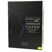 DIY Football Lamp, USB Handmade Charm Night Light / Desk Lamp Colorful Bedside Lamp(White)