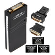 USB 2.0 to VGA, DVI, HDMI Adapter , Resolution: 1920*1080(Black) - Adapter by PMC TechLife | Online Shopping South Africa | PMC TechLife | Buy Now Pay Later Mobicred