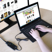 USB 2.0 to VGA, DVI, HDMI Adapter , Resolution: 1920*1080(Black)