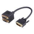 24+1 DVI Male to 2 DVI Female Cable Adapter, Length: 30cm -  by PMC TechLife | Online Shopping South Africa | PMC TechLife