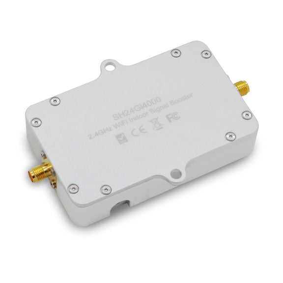 2.4Ghz Indoor WiFi High Power Signal Booster Amplifier 802.11 b/g/n (SH24Gi4000)(Silver)