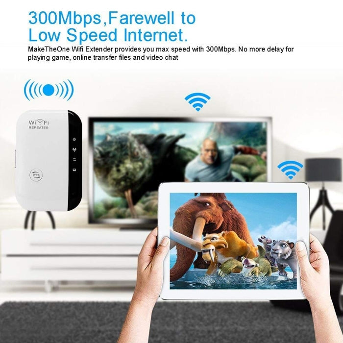 WS-WN560N2 300Mbps Wireless-N WIFI 802.11n Repeater Range Expander, EU Plug(White)
