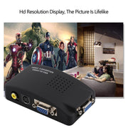 High Resolution (BNC) Video and S-Video to VGA Conversion(Black)
