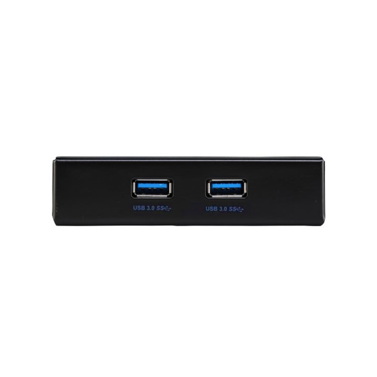 USB 3.0 Front Panel Floppy Disk Bay 20 Pin 2 Ports HUB Bracket Cable(Black)