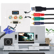 USB 3.0 Female Plug + 3 RCA Female Plugs + VGA Female Plug Wall Plate Panel -  by PMC TechLife | Online Shopping South Africa | PMC TechLife | Buy Now Pay Later Mobicred