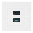 Dual USB 3.0 Female Plugs Home Wall Charger Plate Wall Plate Panel - free shipping - PMC TechLife - Order now!