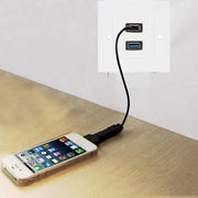 Dual USB 3.0 Female Plugs Home Wall Charger Plate Wall Plate Panel