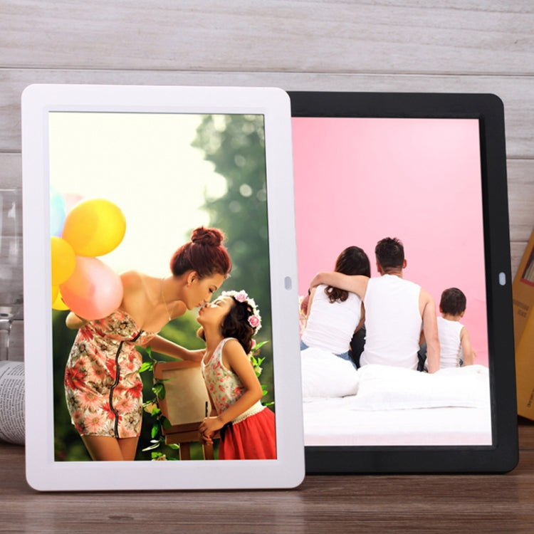 12.0 Inch LED Display Multi-media Digital Photo Frame with Holder / Music & Movie Player / Remote Control Function, Support USB / SD, Built in Stereo Speaker(White)