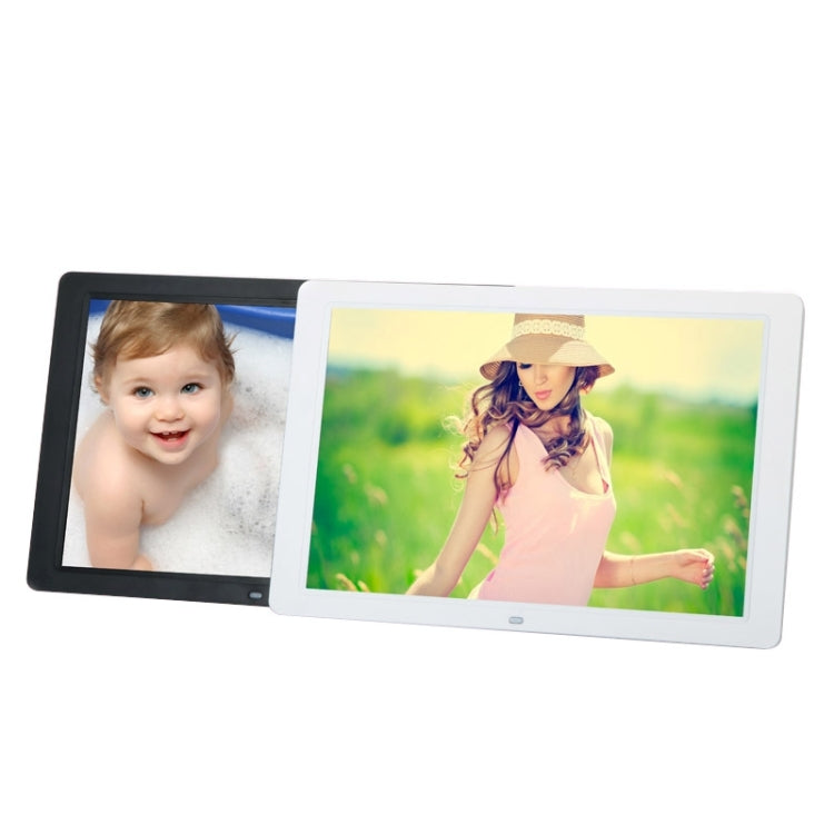 15 inch 1280 x 800 16:9 LED Widescreen Suspensibility Digital Photo Frame with Holder & Remote Control, Support SD / MicroSD / MMC / MS / XD / USB Flash Disk(White)