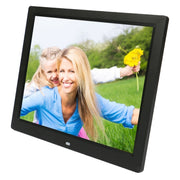 14 inch LED Display Multi-media Digital Photo Frame with Holder & Music & Movie Player, Support USB / SD / MS / MMC Card Input(Black)