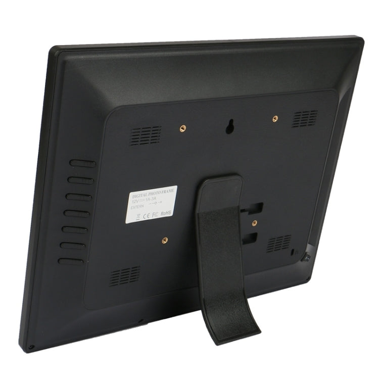 14 inch LED Display Multi-media Digital Photo Frame with Holder & Music & Movie Player, Support USB / SD / MS / MMC Card Input(Black)