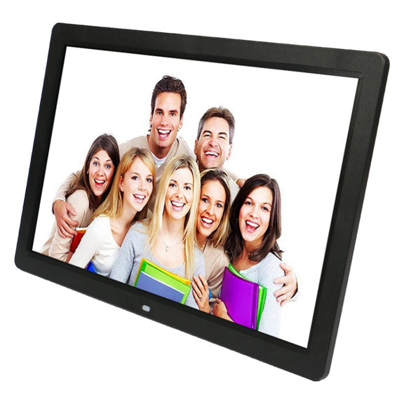 17 inch HD 1080P LED Display Multi-media Digital Photo Frame with Holder & Music & Movie Player, Support USB / SD / MS / MMC Card Input(Black)