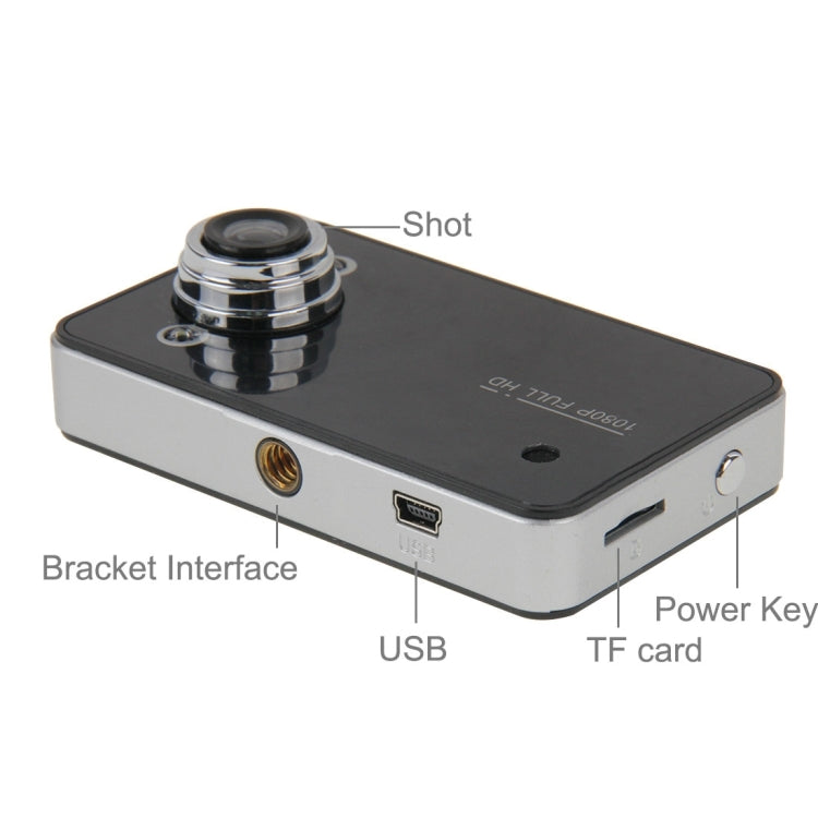 G200 720P VGA 2.4 inch LCD Screen Display Car DVR Recorder, 100 Degrees Wide Angle Viewing, Support Loop Recording / Motion Detection