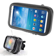 Bicycle Handlebar Mount Holder Water-resistant / Sand-proof / Snow-proof / Dirt-proof Zipper Touch Bag, Suitable for Galaxy Note III / N9000 & Mega 6.3 / i9200(Black)