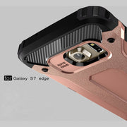 For Galaxy S7 Edge / G935 Tough Armor TPU + PC Combination Case (Rose Gold)