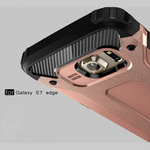 For Galaxy S7 Edge / G935 Tough Armor TPU + PC Combination Case (Rose Gold)