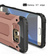 For Galaxy S7 Edge / G935 Tough Armor TPU + PC Combination Case (Rose Gold)