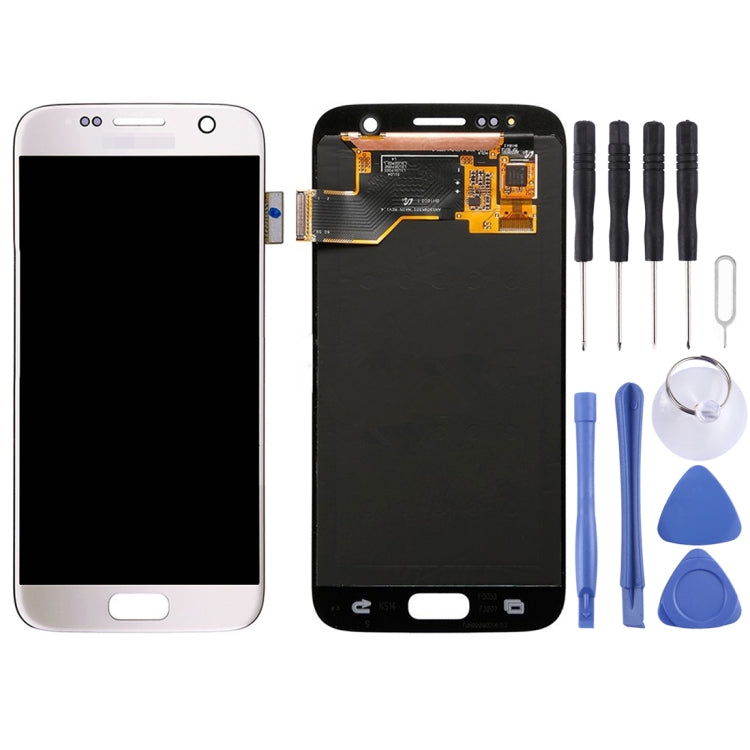 Original LCD Display + Touch Panel for Galaxy S7 / G9300 / G930F / G930A / G930V, G930FG, 930FD, G930W8, G930T, G930U(White)