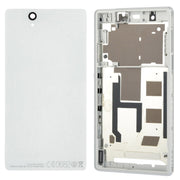 Middle Board + Battery Back Cover for Sony L36H(White)