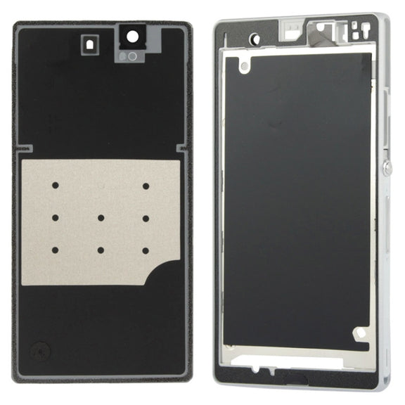 Middle Board + Battery Back Cover for Sony L36H(White)