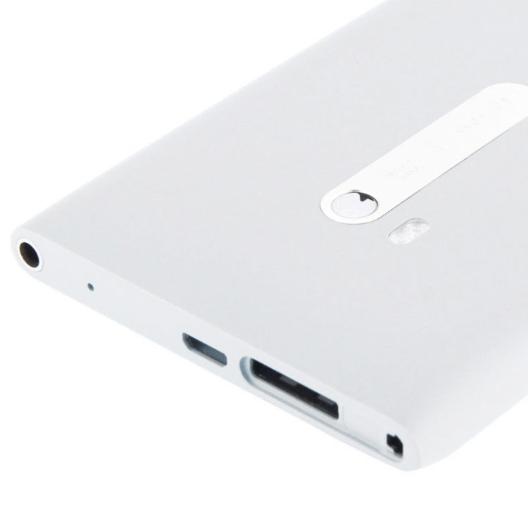 High Quality Housing Battery Back Cover With Side Button Flex Cable for Nokia Lumia 900(White)