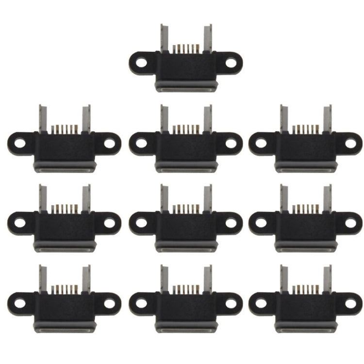 10 PCS Charging Port Dock Connector  for Xiaomi Mi 4(Black)