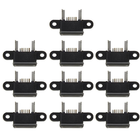 10 PCS Charging Port Dock Connector  for Xiaomi Mi 4(Black)