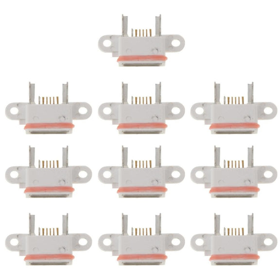 10 PCS Charging Port Dock Connector  for Xiaomi Mi 4(White)