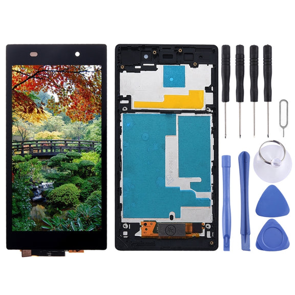 LCD Display + Touch Panel with Frame  for Sony Xperia Z1 / L39h / C6902 / C6903 / C6906 / C6943(Black)