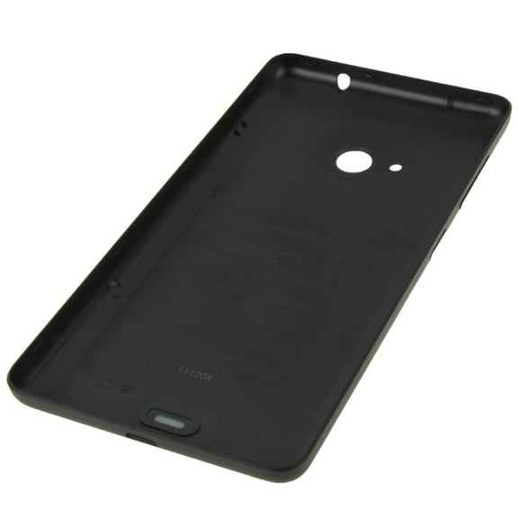 Bright Surface Solid Color Plastic Battery  Back Cover for Microsoft Lumia 535(Black)