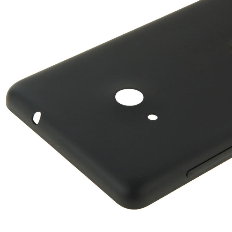 Bright Surface Solid Color Plastic Battery  Back Cover for Microsoft Lumia 535(Black)