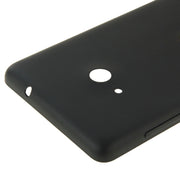 Bright Surface Solid Color Plastic Battery  Back Cover for Microsoft Lumia 535(Black)