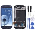 Original Super AMOLED LCD Screen for Samsung Galaxy SIII / i9300 Digitizer Full Assembly with Frame (Blue) - free shipping - PMc TechLife - Order now!