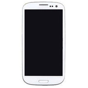 Original Super AMOLED LCD Screen for Samsung Galaxy SIII / i9300 Digitizer Full Assembly with Frame (White)
