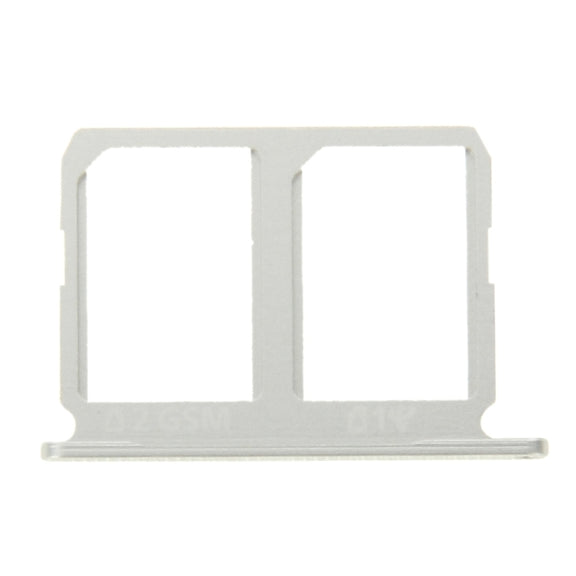 For Galaxy S6 2 SIM Card Tray (Silver)