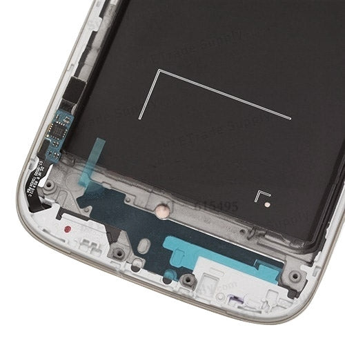 Original LCD Display + Touch Panel with Frame for Galaxy S4 / i9505(White)