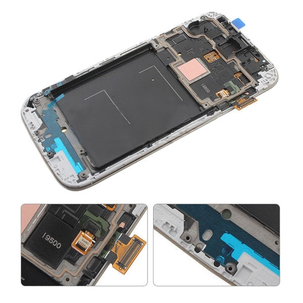 Original LCD Display + Touch Panel with Frame for Galaxy S4 CDMA / i545(White)