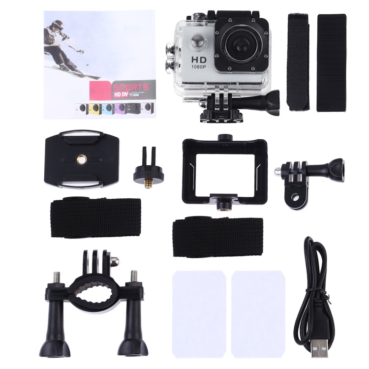 SJ4000 Full HD 1080P 2.0 inch LCD Sports Camcorder DV with Water-resistant Case, Generalplus 6624, 30m Depth Water-resistant(White)