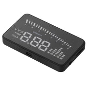 X5 HUD 3 inch Universal Multi Car Head Up Display with OBDII EOBD System, Light Sensors, Rotation Speed, Rotation Speed Unit, Unit Mark, Voltage, Water Temperature, Alarm mark(Black)