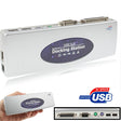 Hi-speed USB 2.0 Docking Station with 8 Ports (2xUSB 2.0 + PS2 Mouse + PS2 Keyboard + RS232 + DB25 + LAN + Upstream),Silver(Silver) - USB 2.0 HUB by PMC TechLife | Online Shopping South Africa | PMC TechLife | Buy Now Pay Later Mobicred