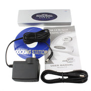 Hi-speed USB 2.0 Docking Station with 8 Ports (2xUSB 2.0 + PS2 Mouse + PS2 Keyboard + RS232 + DB25 + LAN + Upstream),Silver(Silver)