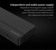 Orico H7928-U2-V1 Desktop 7 Ports USB 2.0 HUB with Power Adapter(Black)