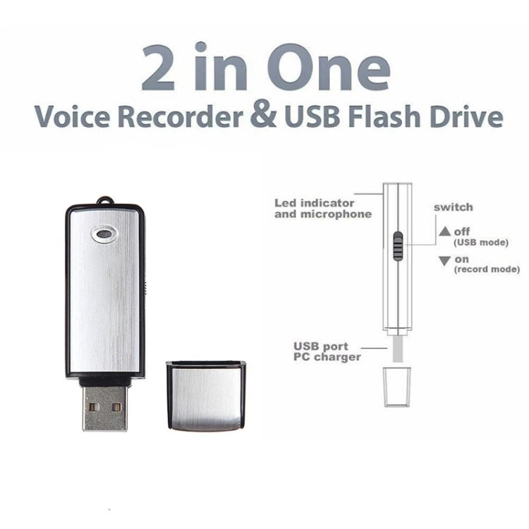 USB Voice Recorder + 16GB USB Flash Disk